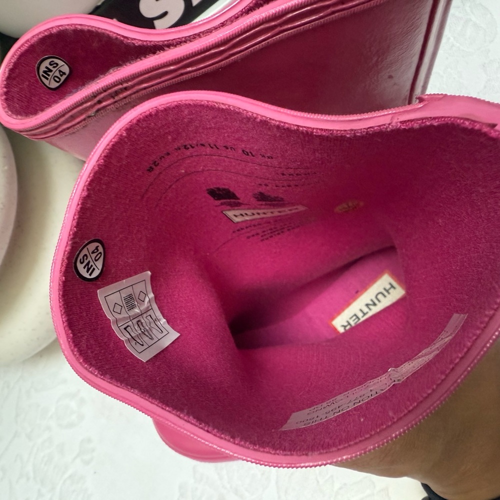 Hunter Pink Rain & Snow Boots Waterproof Mid-Calf - Picture 6 of 11